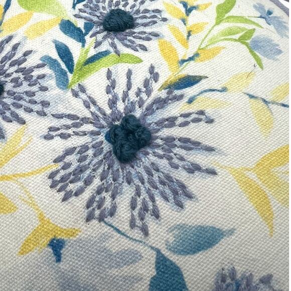 Lillian August Home Bunny Throw Pillow Decor Embroidered Stuffed Easter Spring - Picture 4 of 5